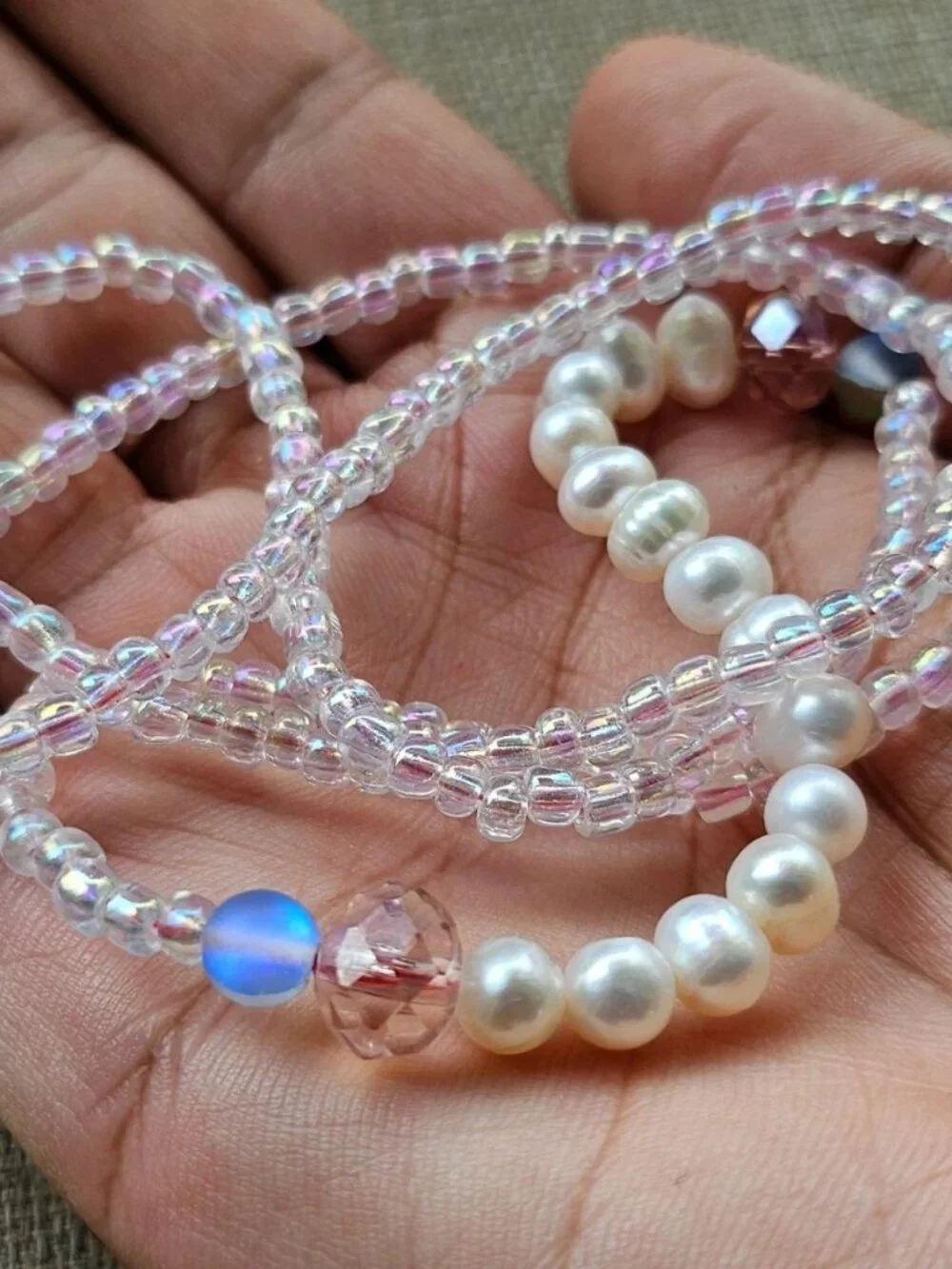 Women Necklace Beaded Faux Pearl Fashion Jewelry Long Necklace Unbranded